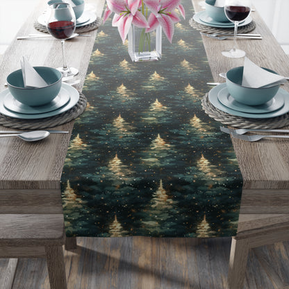 Twinkling Trees Table Runner (Cotton, Poly)