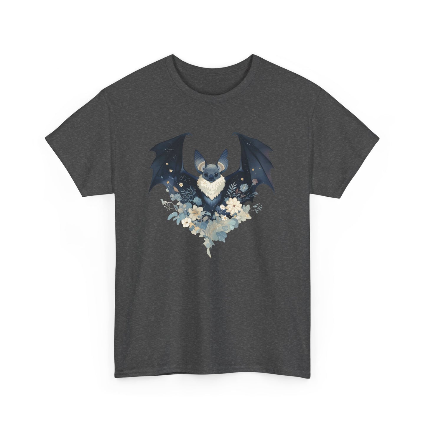 Midnight Bat Unisex Heavy Cotton Tee