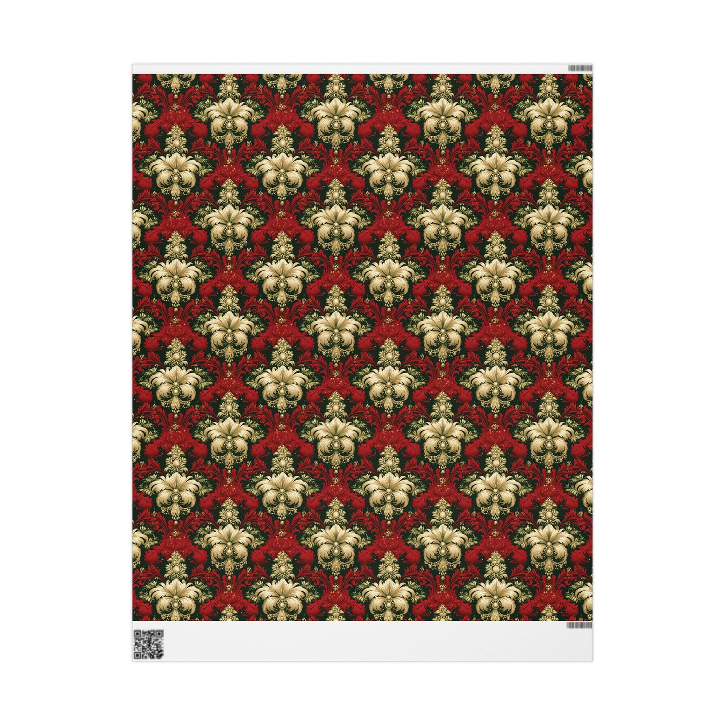 Christmas Damask Wrapping Papers
