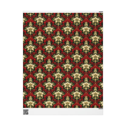 Christmas Damask Wrapping Papers