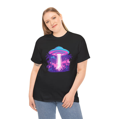 Tropical UFO Unisex Heavy Cotton Tee