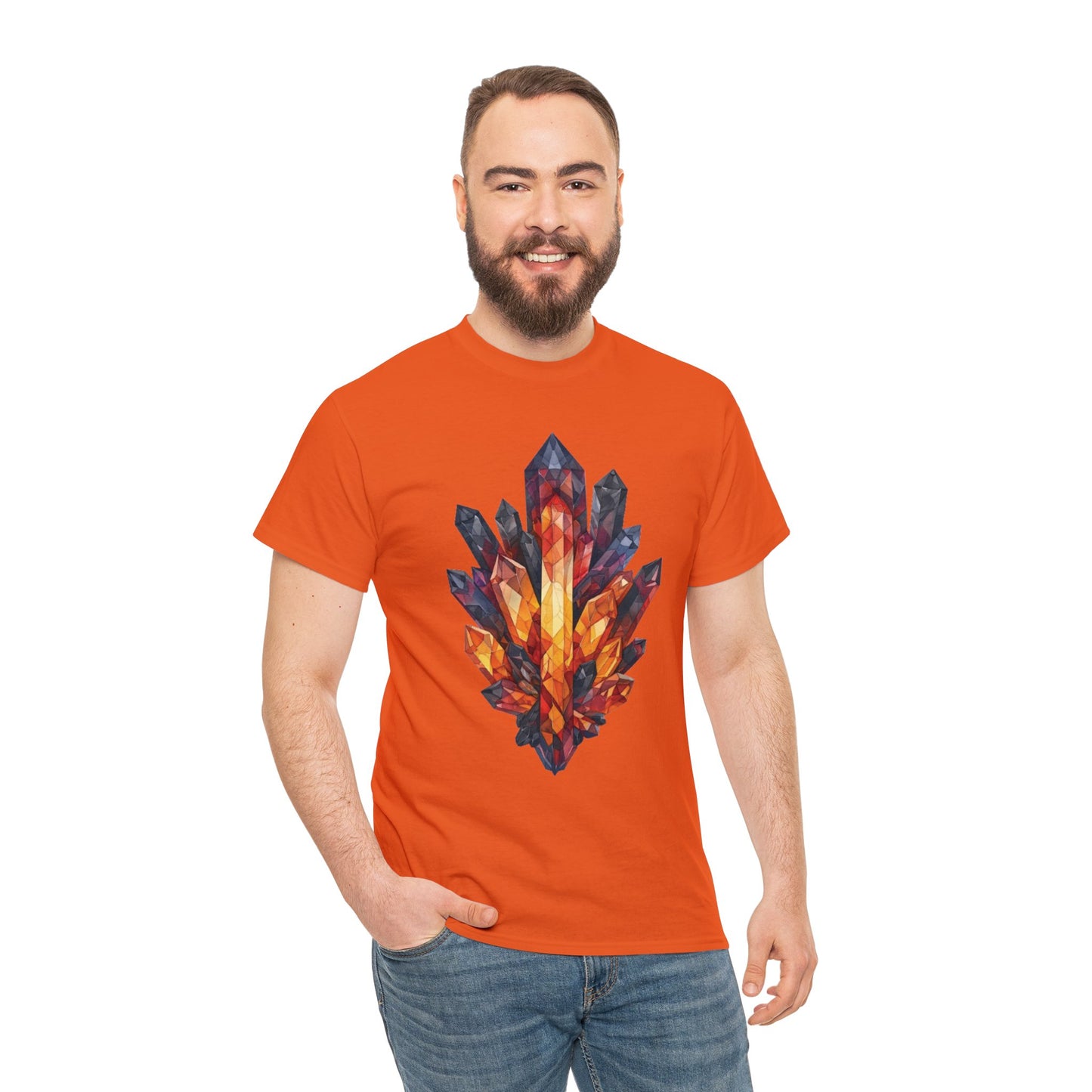 Volcanic Crystal Cluster Unisex Heavy Cotton Tee