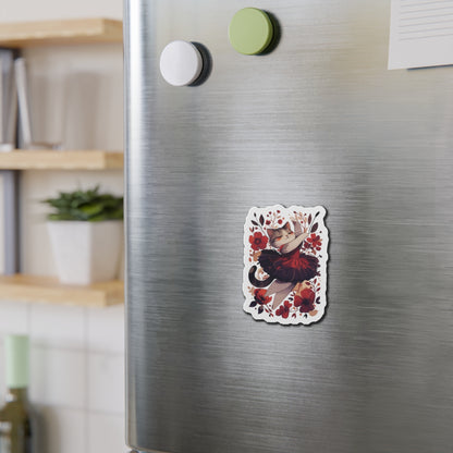 Ballet Cat Die-Cut Magnets