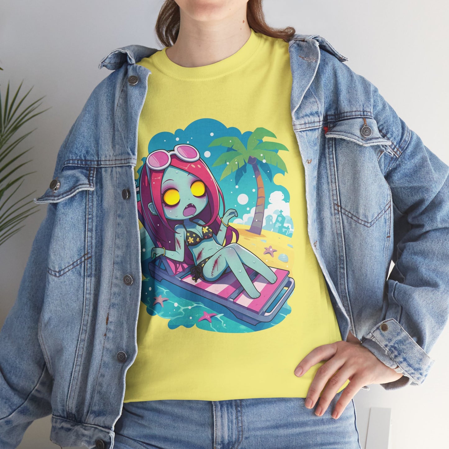 Beach Babe Zombie Unisex Heavy Cotton Tee