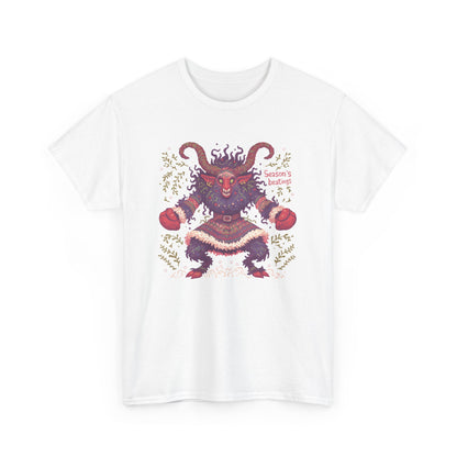 Season's Beatings (Krampus) Unisex Heavy Cotton Tee