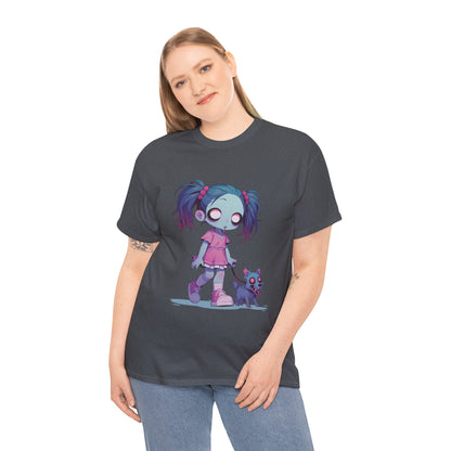Zombie Dog Walker Unisex Heavy Cotton Tee