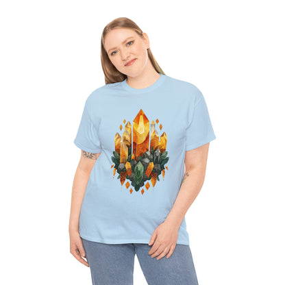 Earthen Crystal Cluster Unisex Heavy Cotton Tee