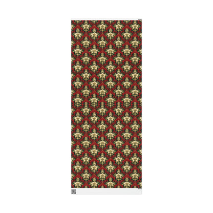 Christmas Damask Wrapping Papers