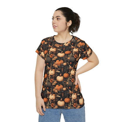 Pumpkin Harvest Women's Short Sleeve Shirt (AOP)