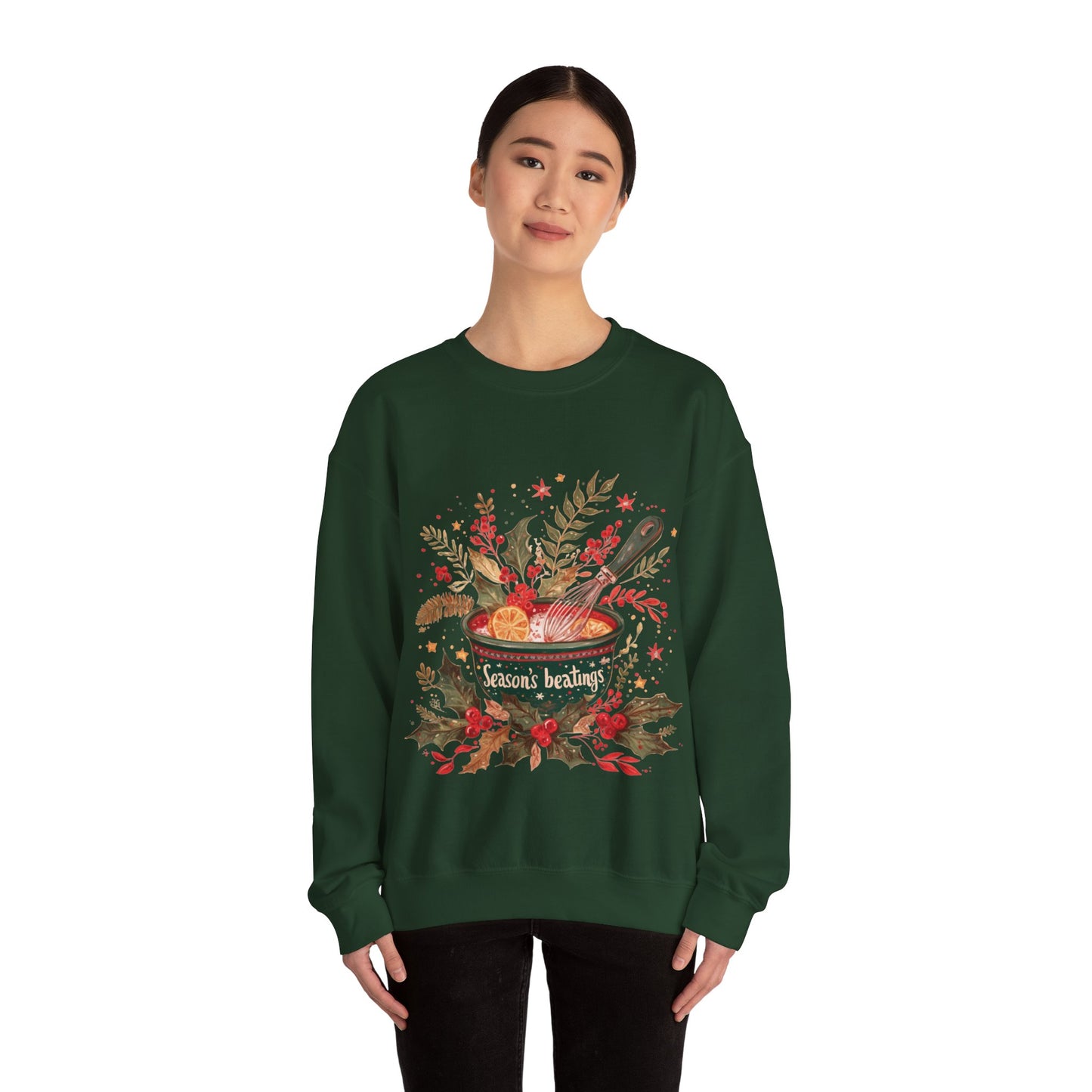 Season's Beatings (Baking) Unisex Heavy Blend™ Crewneck Sweatshirt