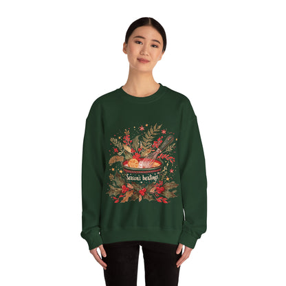 Season's Beatings (Baking) Unisex Heavy Blend™ Crewneck Sweatshirt
