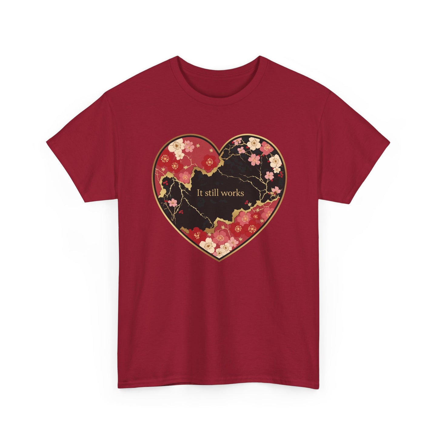 Kintsugi Heart Unisex Heavy Cotton Tee
