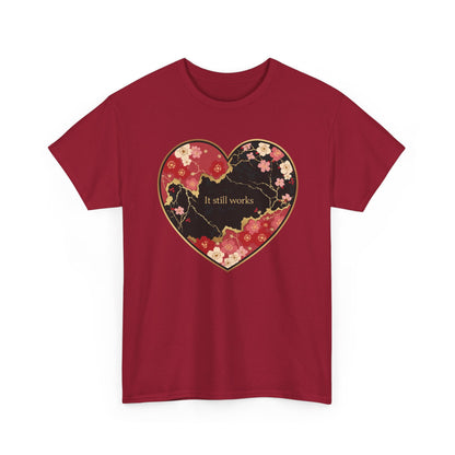 Kintsugi Heart Unisex Heavy Cotton Tee