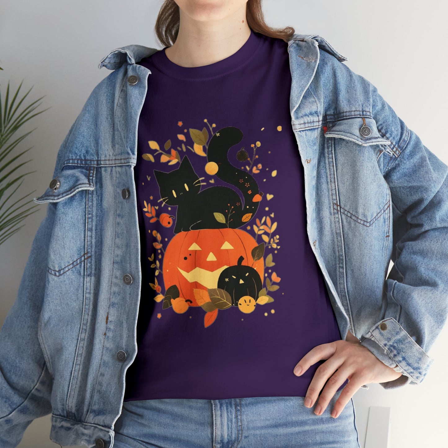 Spooky Kitty Unisex Heavy Cotton Tee