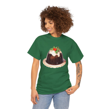 Christmas Pudding Unisex Heavy Cotton Tee