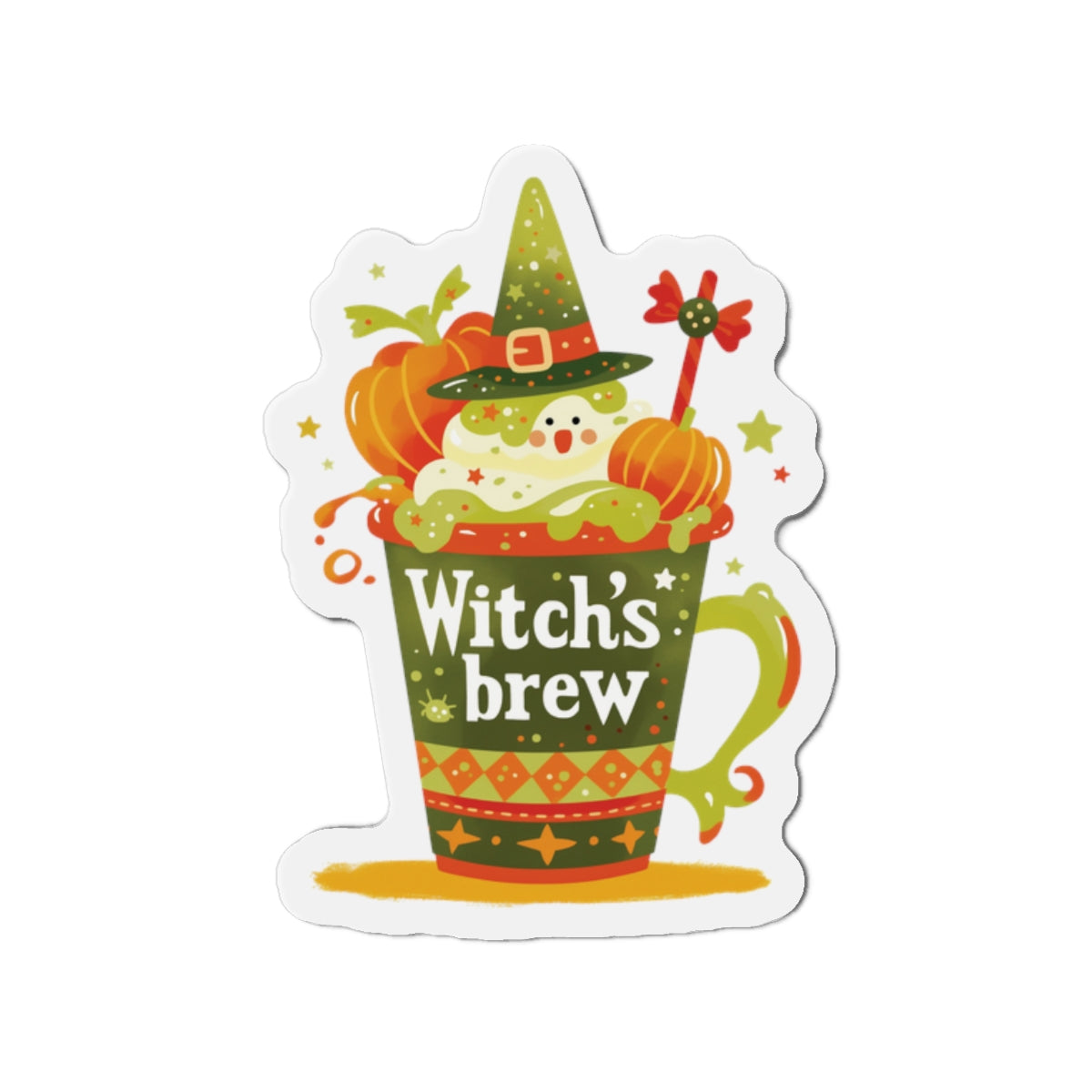 Witch's Brew Die-Cut Magnets