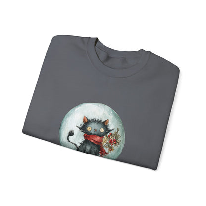 Snowglobe Cat Unisex Heavy Blend™ Crewneck Sweatshirt