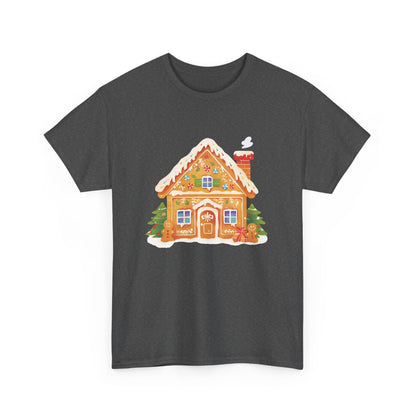 Gingerbread House Unisex Heavy Cotton Tee