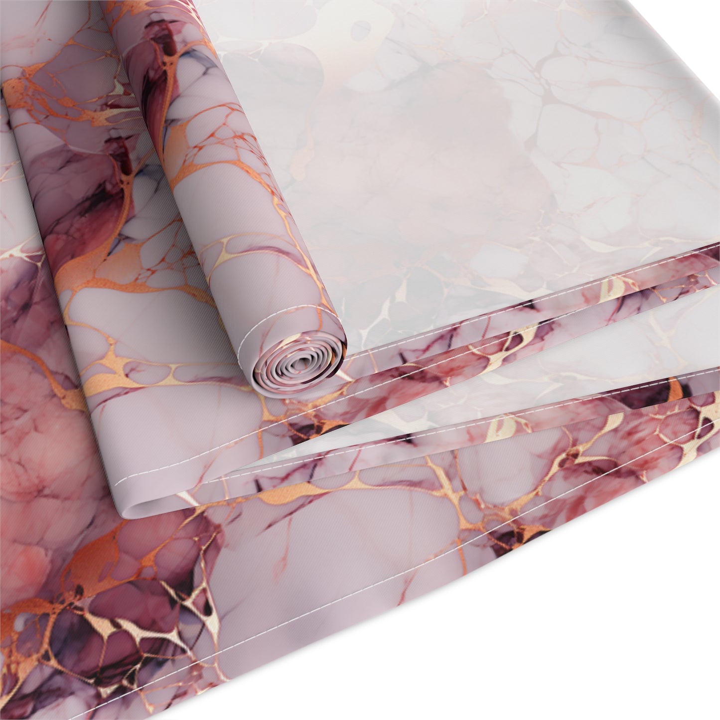 Rose Gold Marble Table Runner (Cotton, Poly)