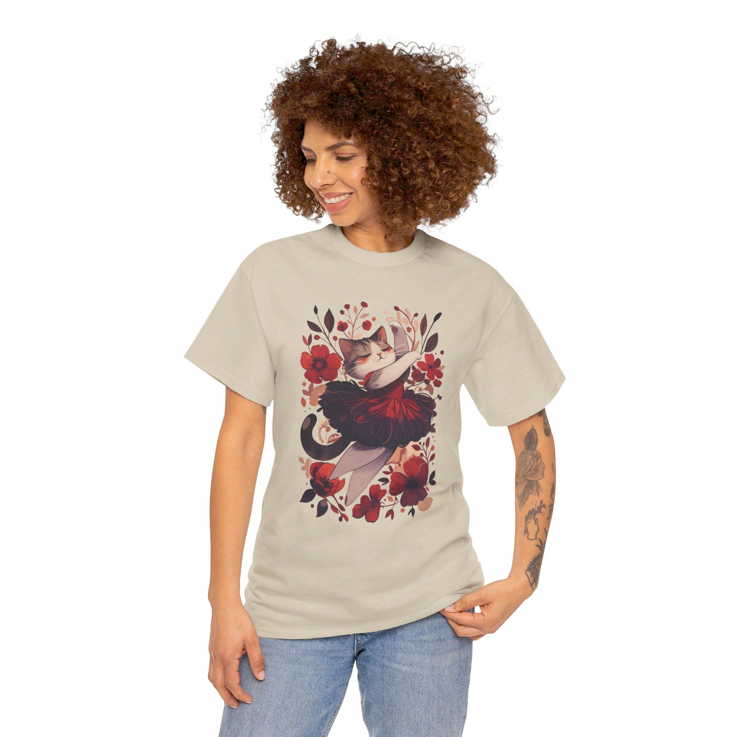Ballet Cat Unisex Heavy Cotton Tee
