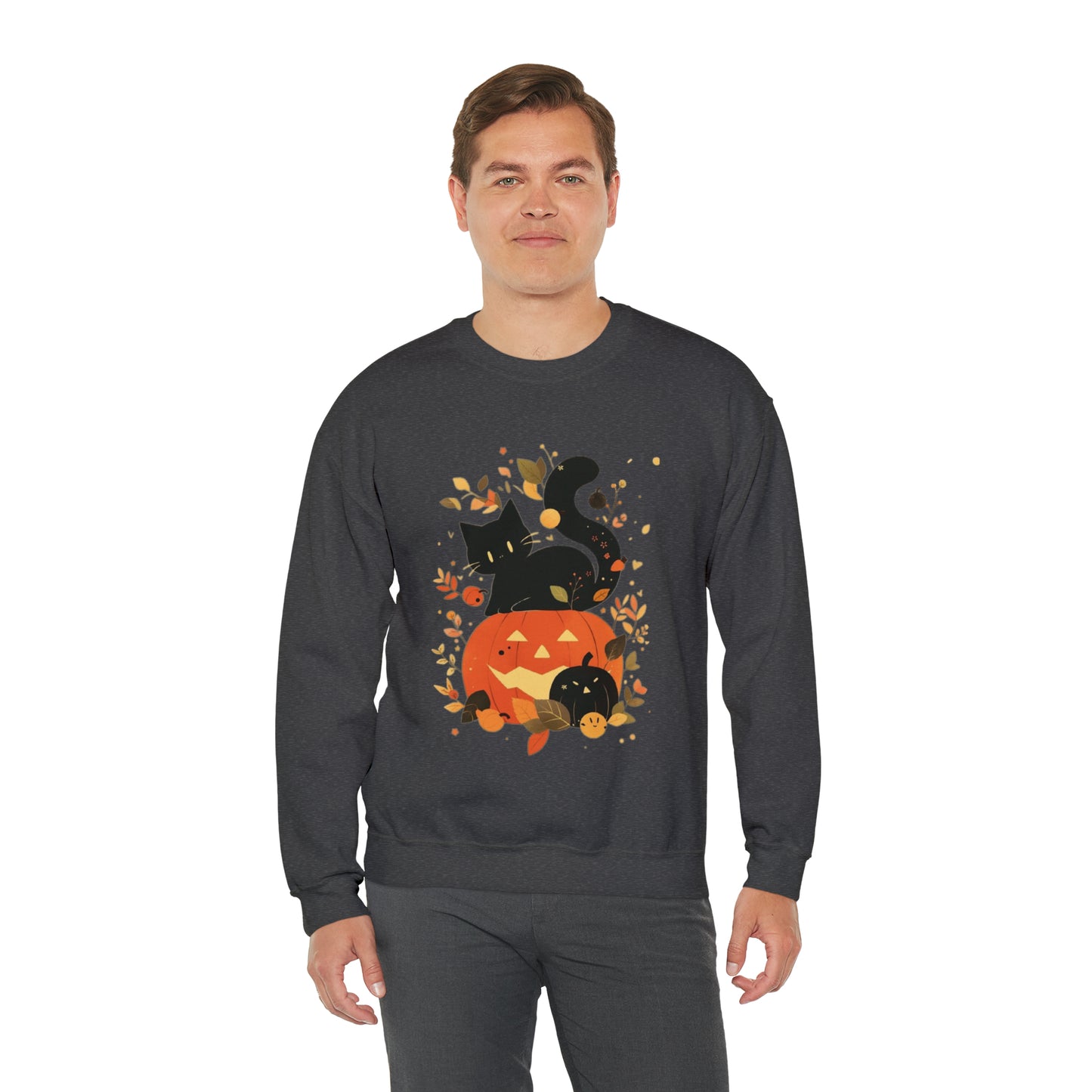 Spooky Kitty Unisex Heavy Blend™ Crewneck Sweatshirt