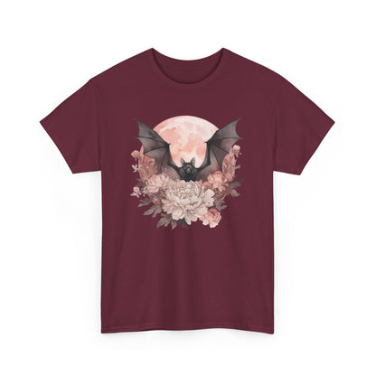 Strawberry Moon Bat Unisex Heavy Cotton Tee