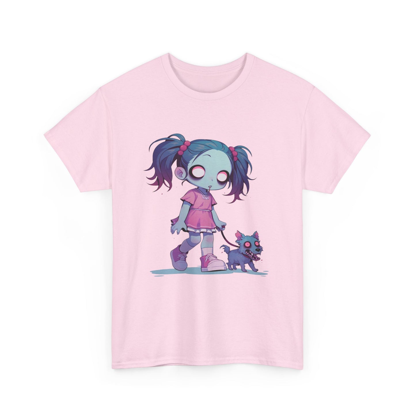Zombie Dog Walker Unisex Heavy Cotton Tee