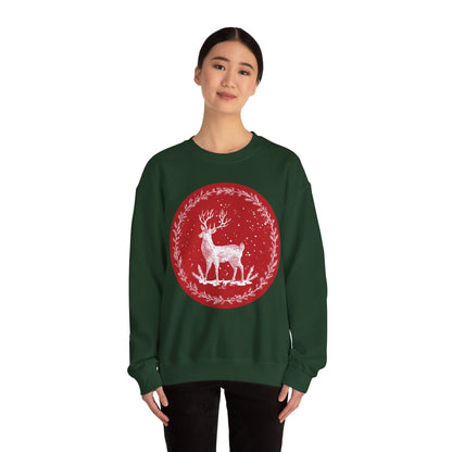 Rustic Deer Unisex Heavy Blend™ Crewneck Sweatshirt
