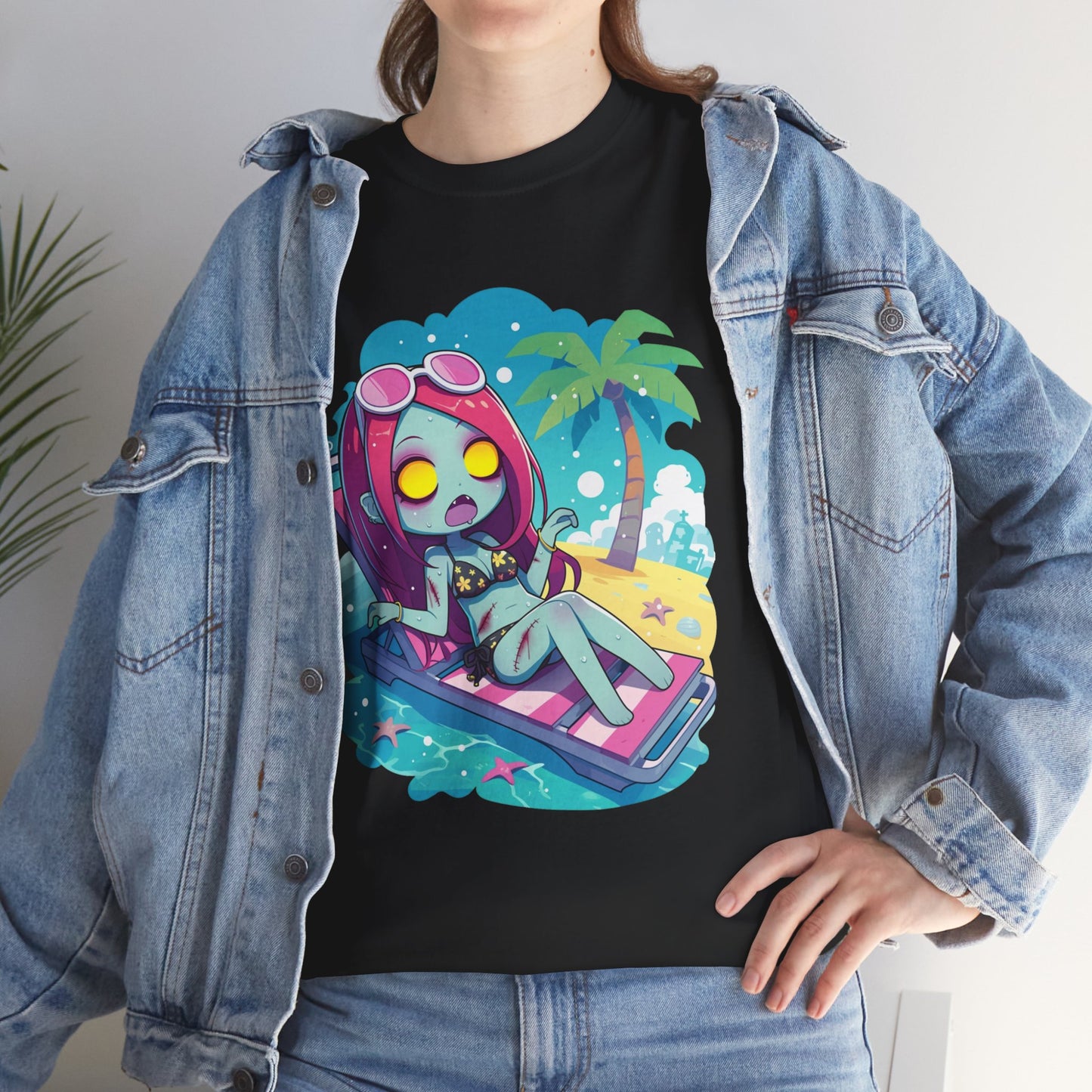 Beach Babe Zombie Unisex Heavy Cotton Tee