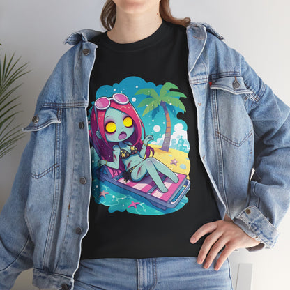 Beach Babe Zombie Unisex Heavy Cotton Tee