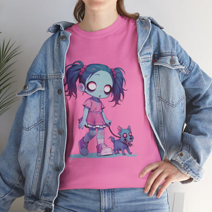 Zombie Dog Walker Unisex Heavy Cotton Tee