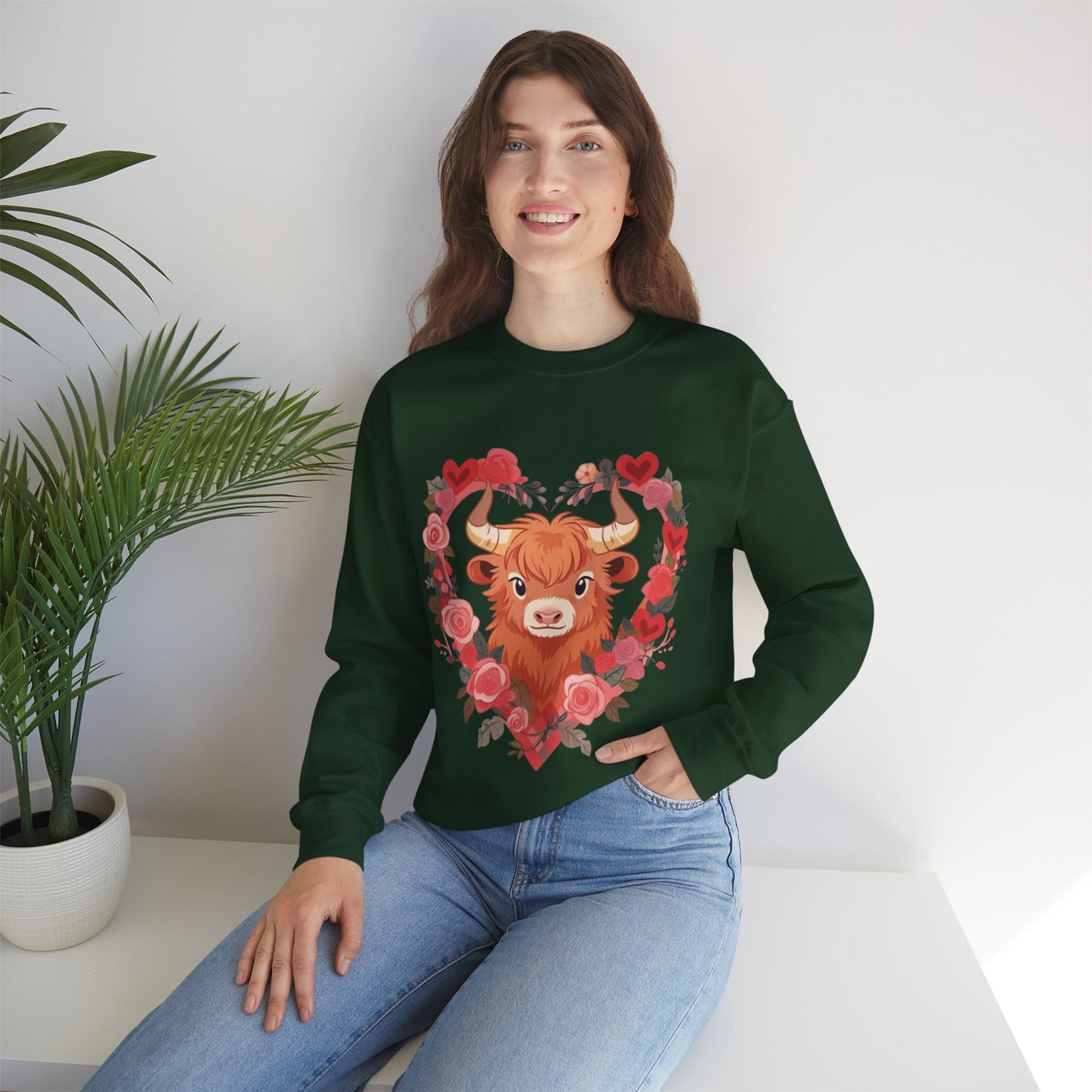 Moo Moo Love Unisex Heavy Blend™ Crewneck Sweatshirt