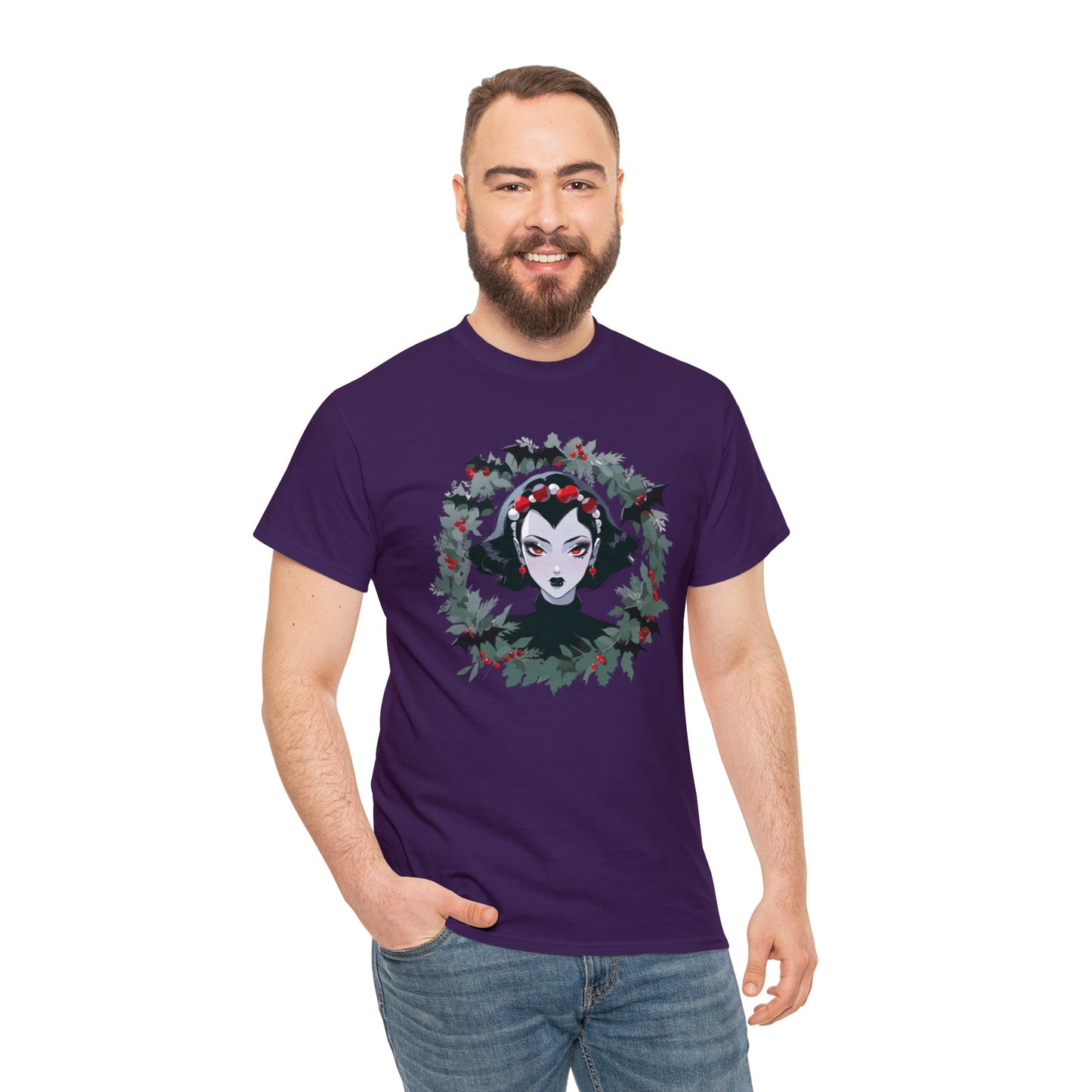 Vampire Wreath Unisex Heavy Cotton Tee