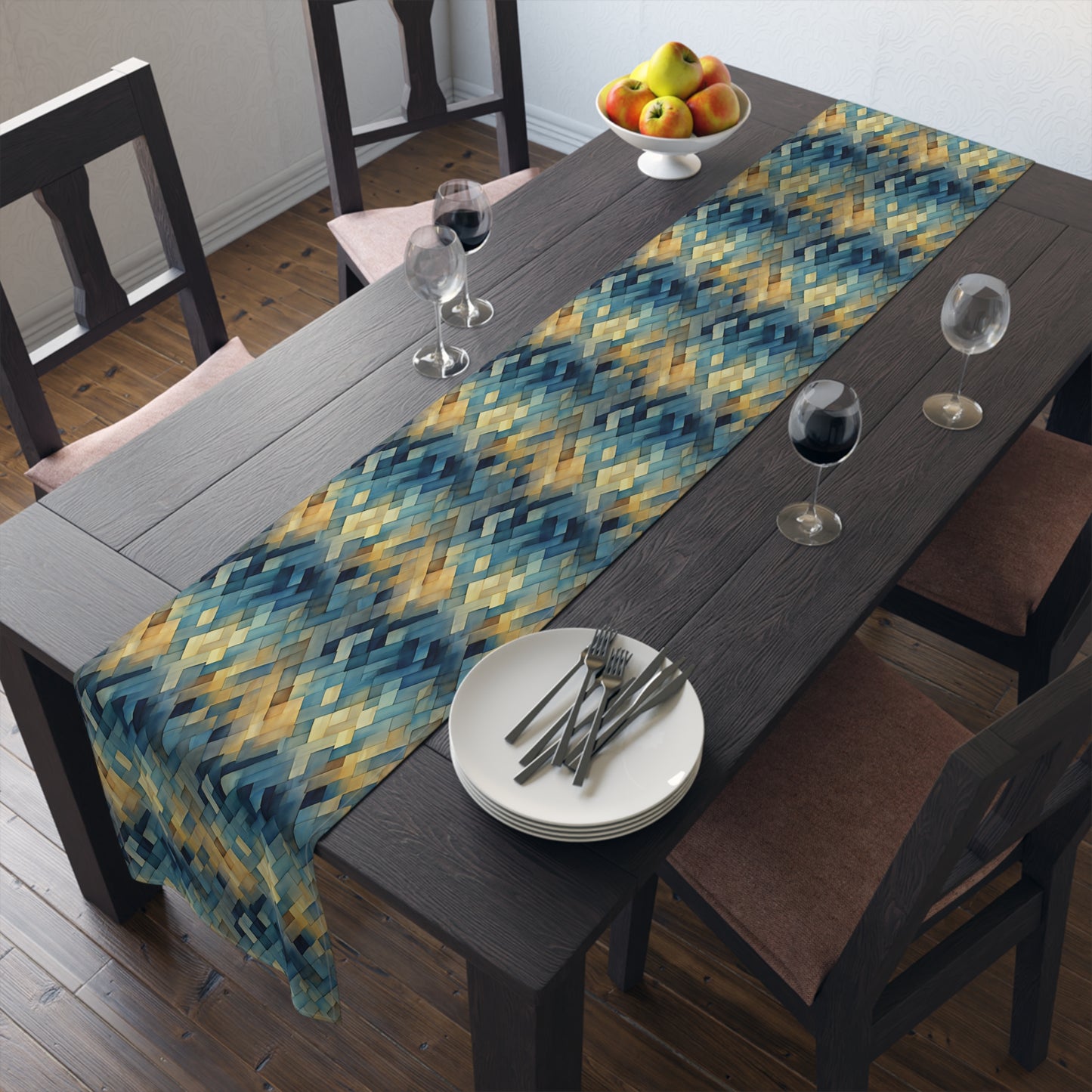Basket Weave Table Runner (Cotton, Poly)