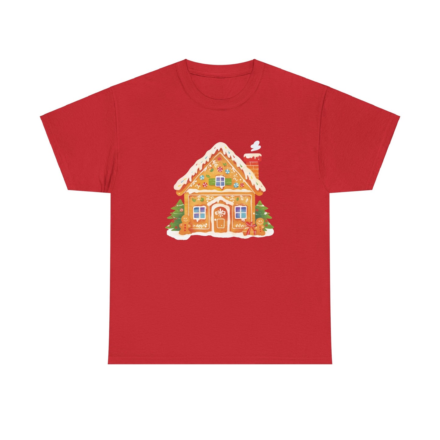 Gingerbread House Unisex Heavy Cotton Tee