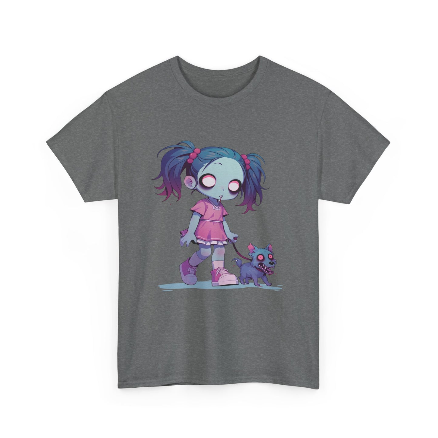 Zombie Dog Walker Unisex Heavy Cotton Tee