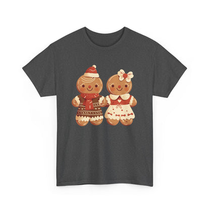 Gingerbread Couple Unisex Heavy Cotton Tee
