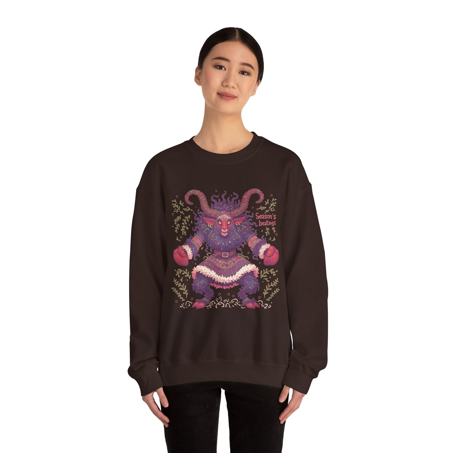 Season's Beatings (Krampus) Unisex Heavy Blend™ Crewneck Sweatshirt