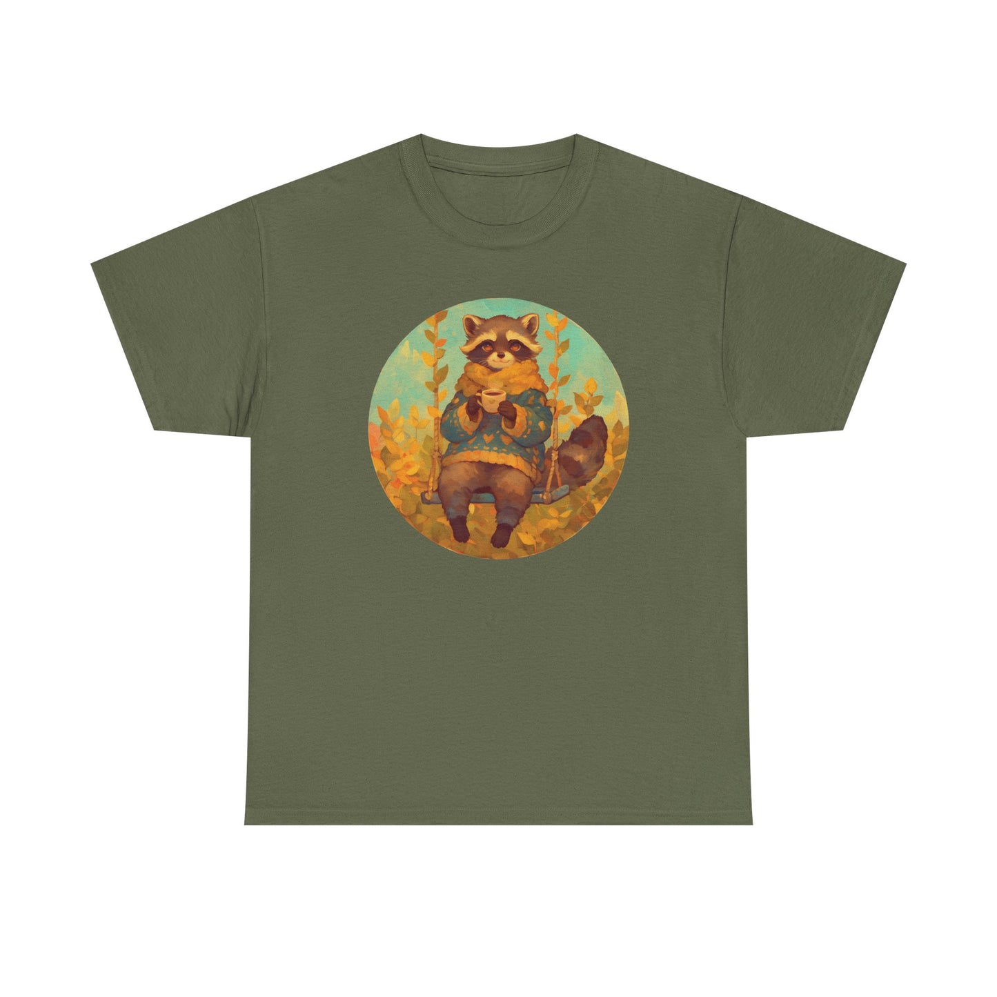 Cocoa Raccoon Unisex Heavy Cotton Tee