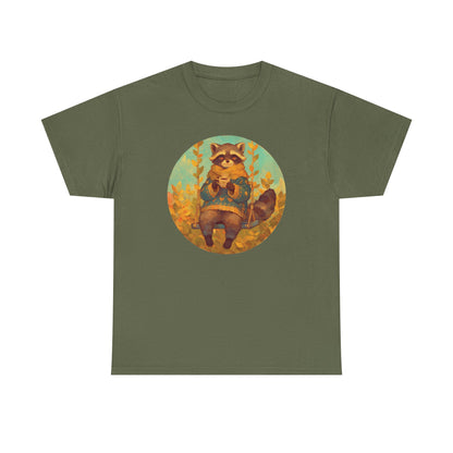 Cocoa Raccoon Unisex Heavy Cotton Tee