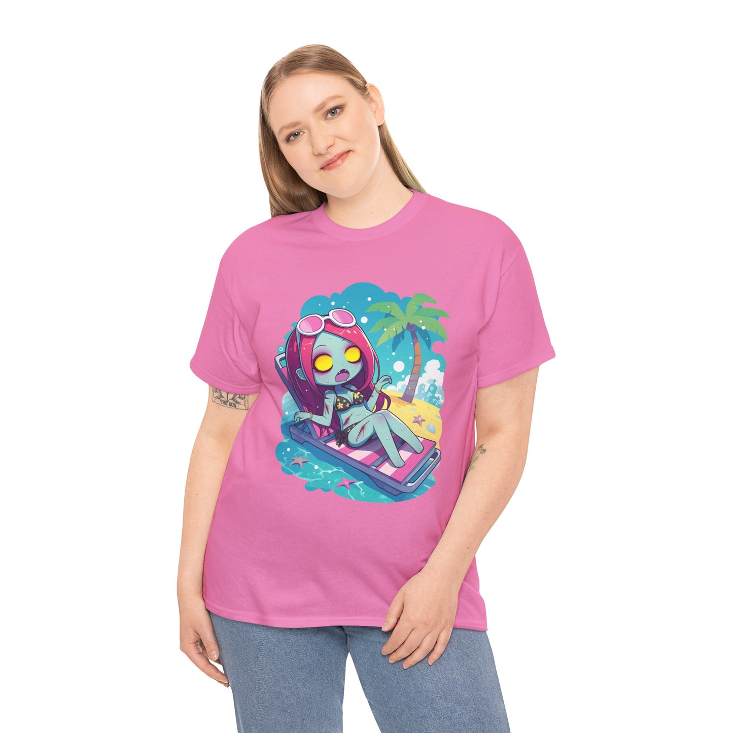 Beach Babe Zombie Unisex Heavy Cotton Tee