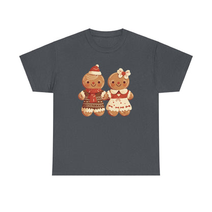Gingerbread Couple Unisex Heavy Cotton Tee