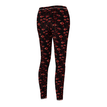 Watcher Women's Cut & Sew Casual Leggings (AOP)