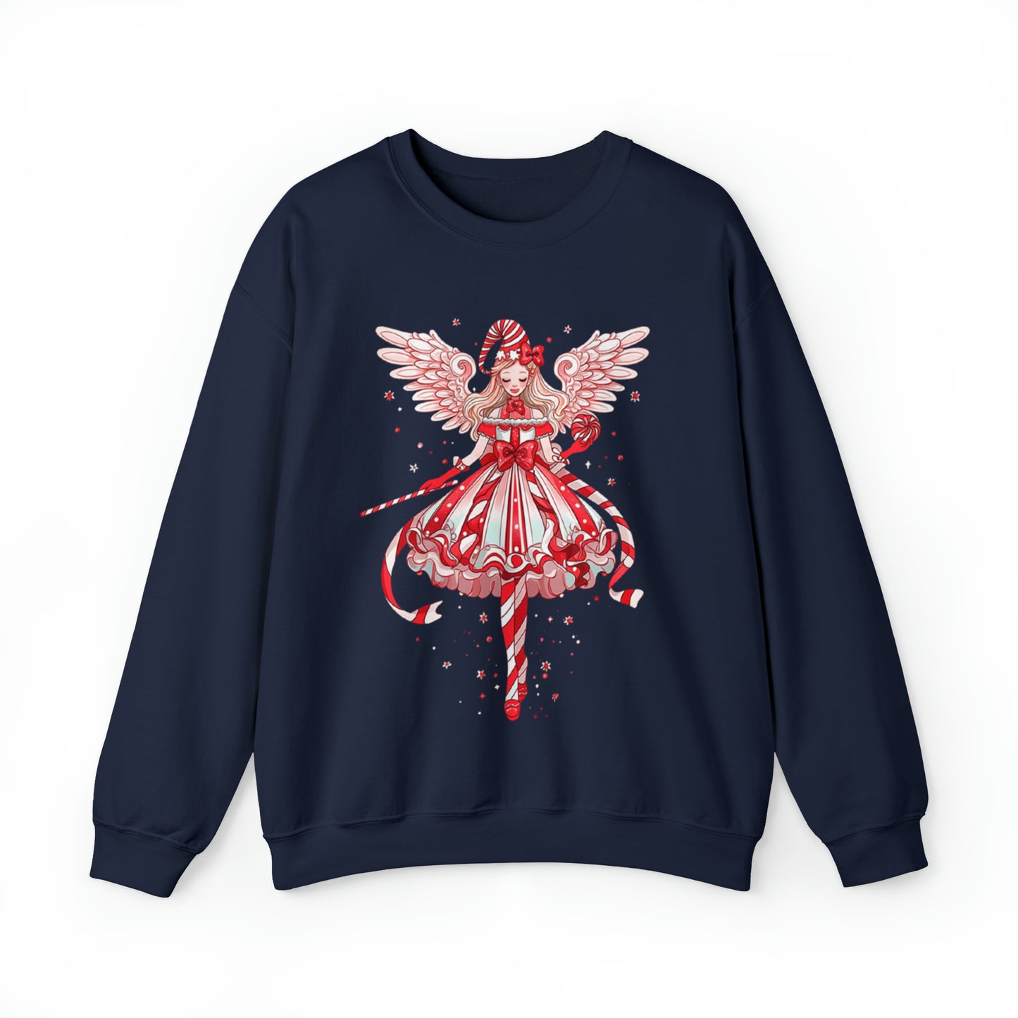 Candy Cane Angel Unisex Heavy Blend™ Crewneck Sweatshirt