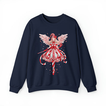Candy Cane Angel Unisex Heavy Blend™ Crewneck Sweatshirt