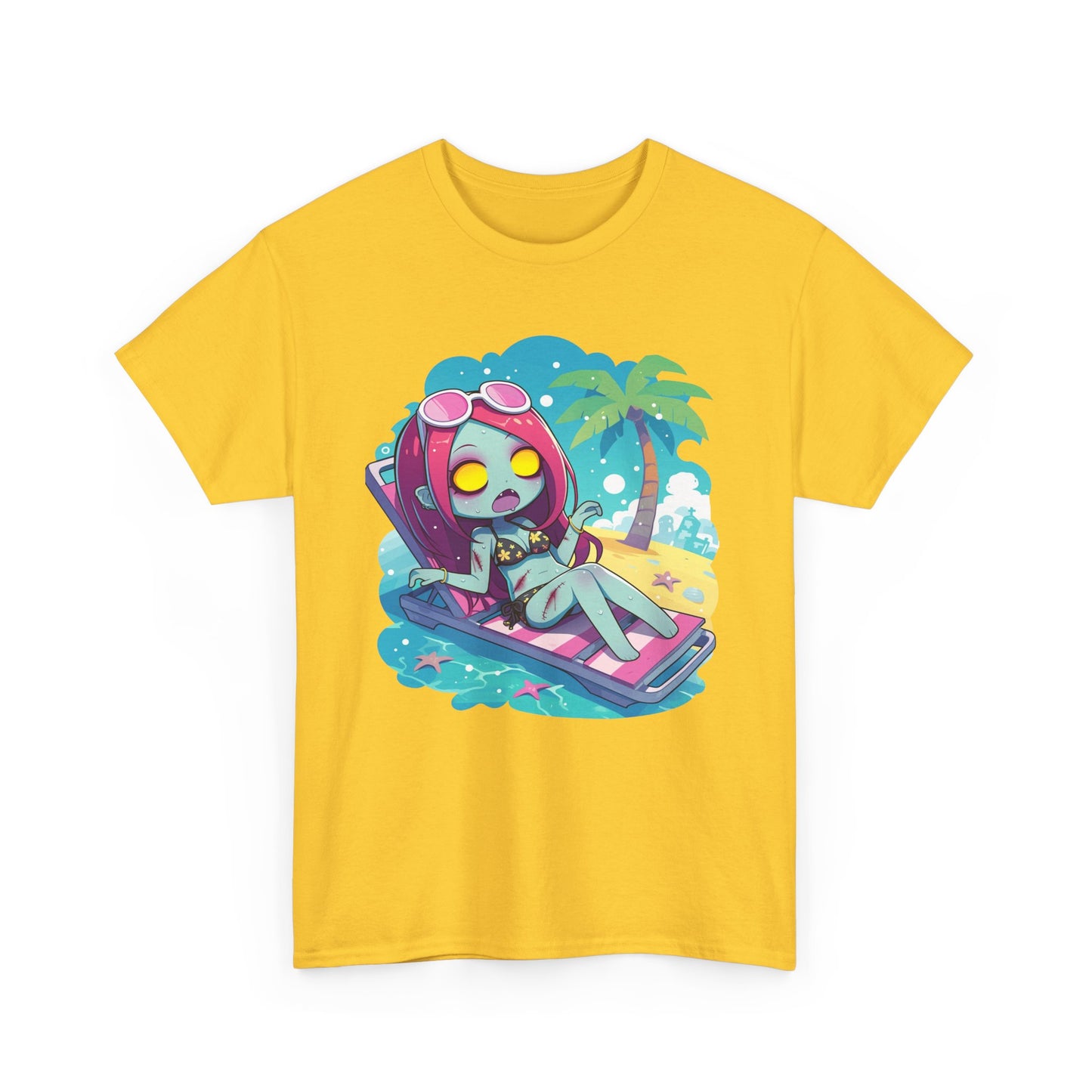 Beach Babe Zombie Unisex Heavy Cotton Tee