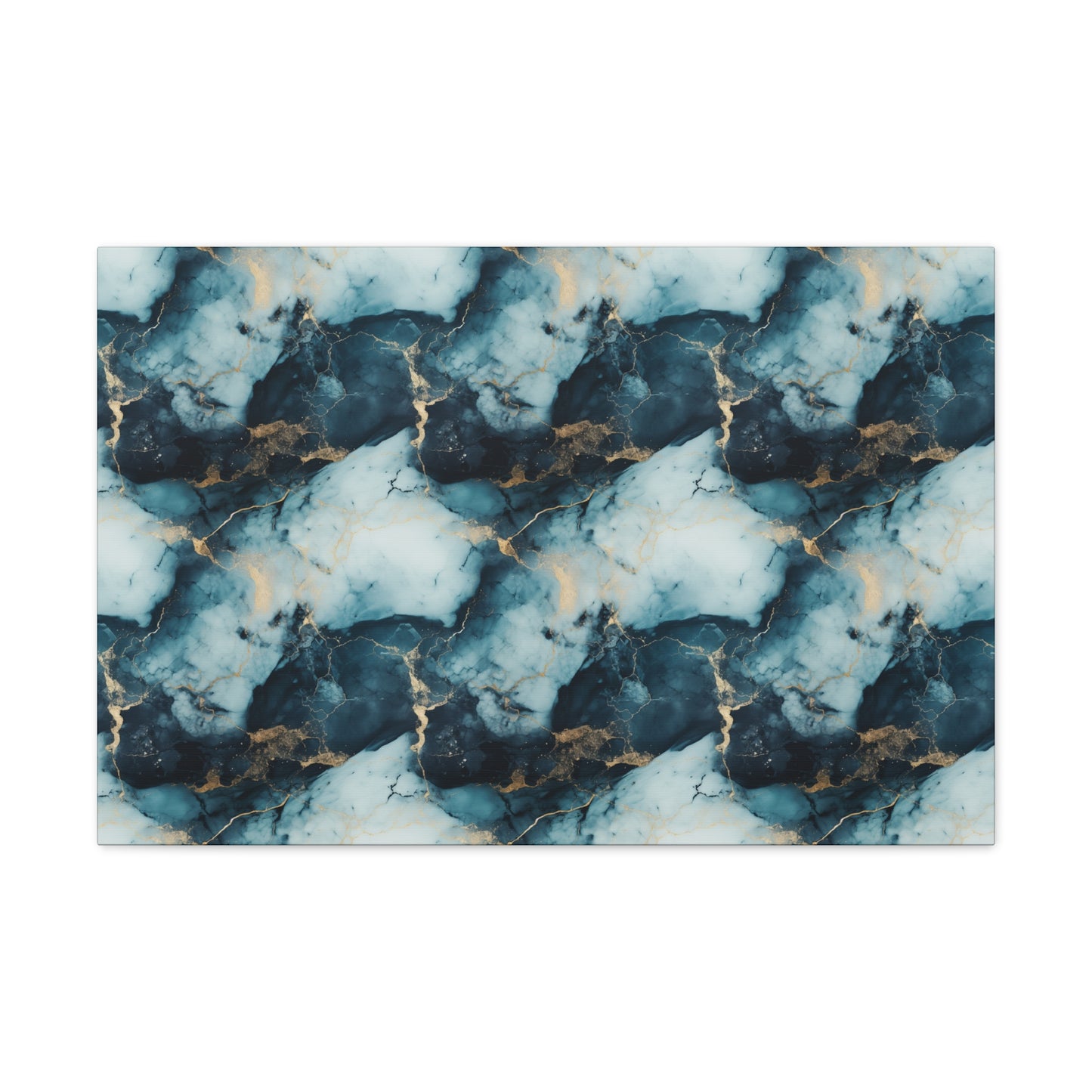 Cool Blue Marble Canvas Gallery Wrap