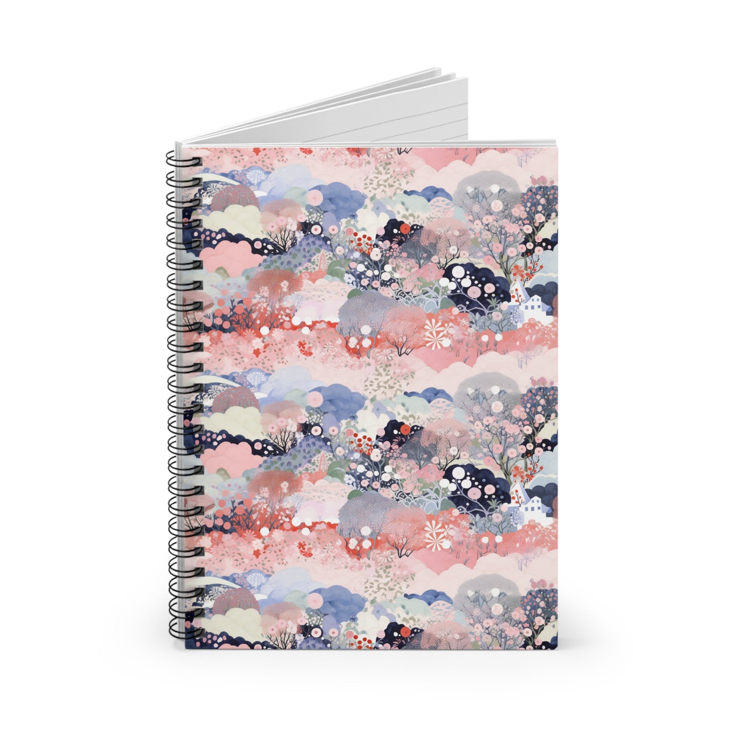 Whimsical Flora Spiral Notebook - Ruled Line