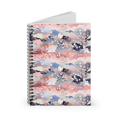 Whimsical Flora Spiral Notebook - Ruled Line