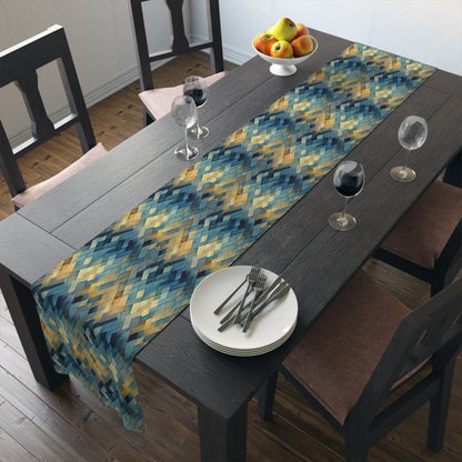 Basket Weave Table Runner (Cotton, Poly)